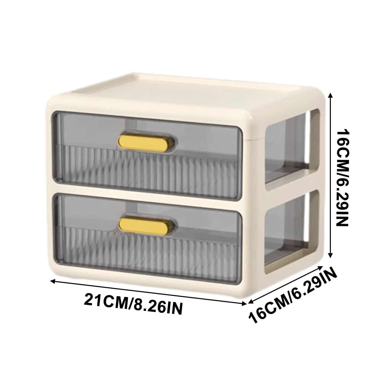 Fwttom Desk Organizer, Muliti-Layer Home Office Desk Accessories with Drawer, Versatile Desktop Storage Box for Vanity, Bedroom Miscellany, Stationery & Craft Supplies