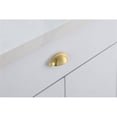 thumbnail image 2 of Elegant Decor Claude 2-3/4" Center to Center Brushed Gold Cup Bar Pull Multipack (set of 10), 2 of 6