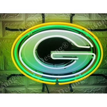 Queen Sense 17"x14" Green Bay Sports Team Packer Neon Sign HD Vivid Printing Handmade Artwork Neon Light 117GBPVVD