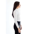 thumbnail image 4 of Ragstock Ivory Ribbed Sweater Bodysuit, 4 of 4