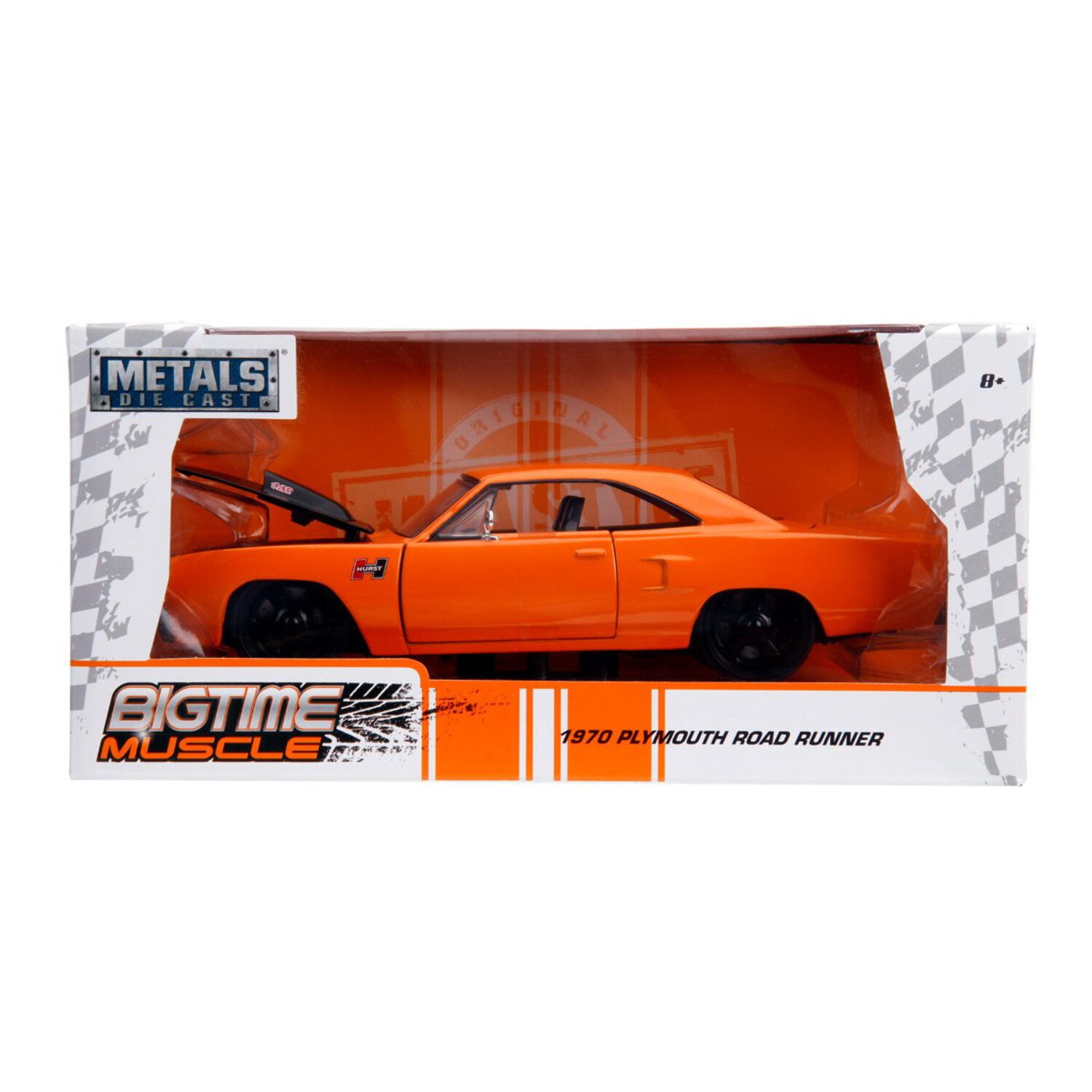 ミニカー BIGTIME MUSCLE 1970 PLYMOUTH ROAD RUNNER Jada Toys 1:24 Scale Diecast Metal 1970 Plymouth Road Runner