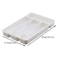 thumbnail image 3 of Koadzawe Utensil Silverware Drawer Organizer For Kitchen: Durable Flatware Tray With Dividers, Cutlery Utensil Holder For Kitchen Drawers, Large Capacity Storage For Spoons, Knives Kitchen, 3 of 6