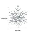 thumbnail image 3 of Christmas Snowflake Ornament for Christmas Tree Decoration Wrought Iron Three Dimensional Champagne Snowflake Christmas Tree Ornaments Christmas Decorative Pendant, 3 of 6
