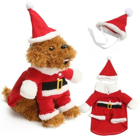 Pet Dog Puppy Christmas Clothes Apparel Santa Claus Costume Outfit Pet Dog Puppy Christmas Clothes Apparel Santa Claus Costume Outfit with Hat Decoration - Pet Dog Puppy Christmas Clothes Apparel Santa Claus Costume Outfit