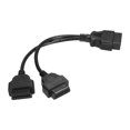 thumbnail image 2 of Yeacher OBDII Splitter Extension Cable 16pin Male to Dual Female Cord Compatible for All OBDII Vehicles 30cm, 2 of 8