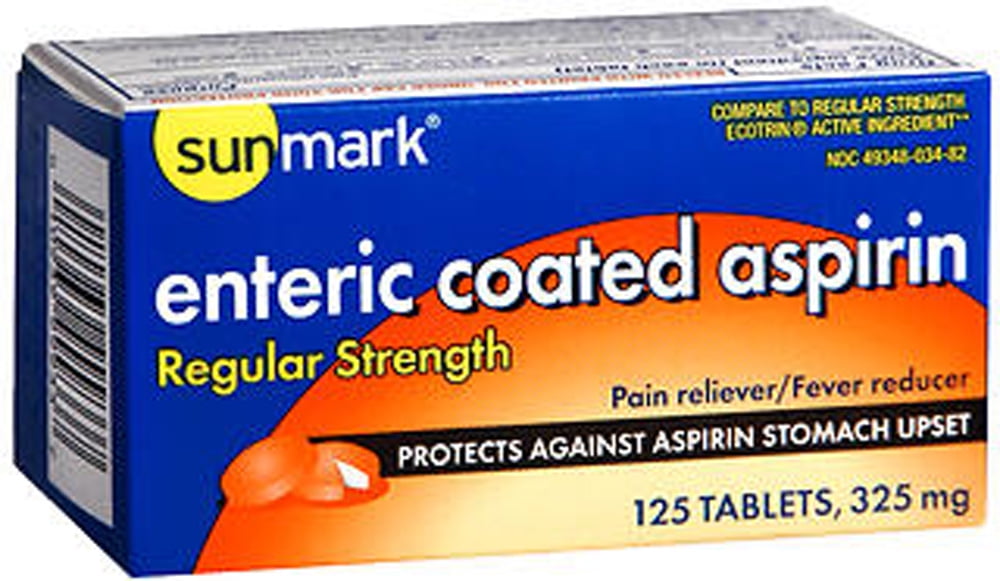 Sunmark Enteric Coated Aspirin 325 mg Tablets 125 ct