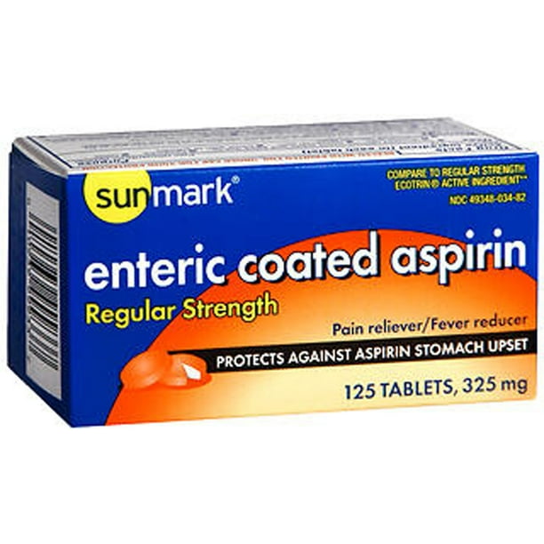Sunmark Enteric Coated Aspirin 325 mg Tablets 125 ct