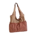 thumbnail image 3 of Bolso de hombro para mujer, bolso de mano minimalista de moda para otoño e invierno, ideal para deportes, gimnasio y fiestas. Caqui, 3 of 7