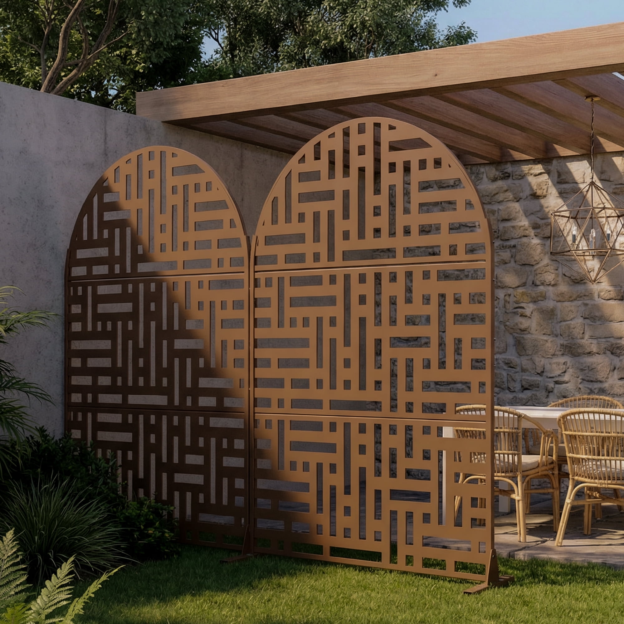 Privacy Metal Screen Fence Panel