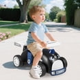 thumbnail image 4 of Costway Kids Ride On Push Car with Music Under-Seat Storage Universal Wheels for Boys Girls Black & White, 4 of 10