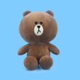 thumbnail image 1 of Line Friends-juguete de peluche de oso marrón, Cony, Kawaii, dibujos animados, decoración del hogar, pareja, muñeco de peluche, almohada, cumpleaños, Navidad, niña, regalos para niños Fivean unisex, 1 of 2
