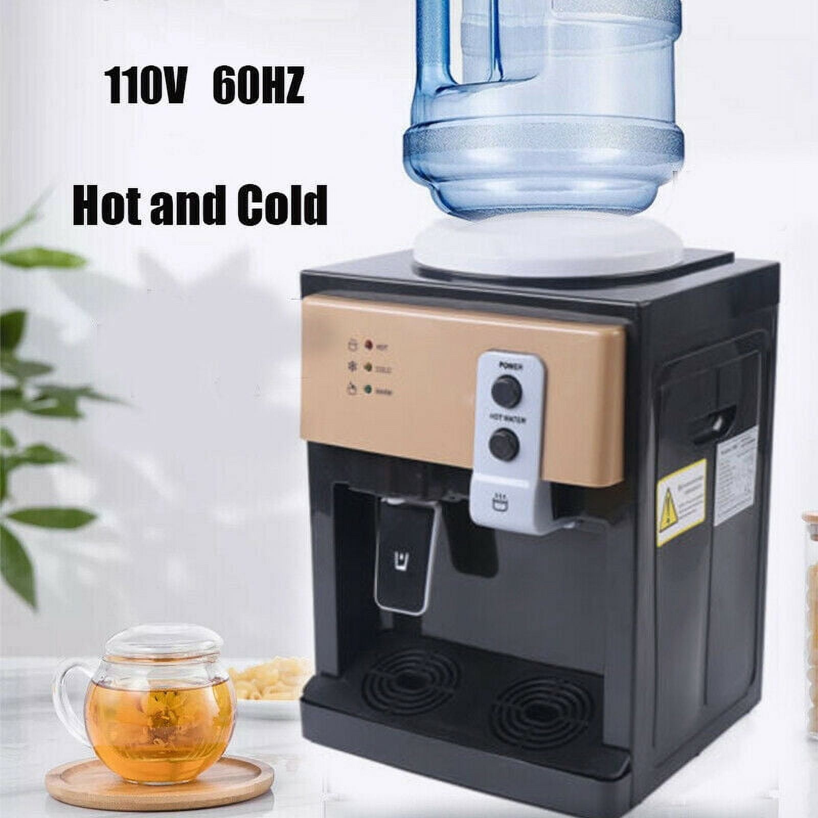 Anqidi 5 Gallon Freestanding Water Cooler Countertop Hot & Cold Water Dispenser for Home Office 110V