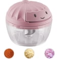 thumbnail image 1 of SAYIHEXIHE Manual Food Chopper Vegetable Cutter Onions Cutter Garlic Dicer Grinder Veggie Chopper with Container 160ML, 1 of 6