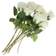 thumbnail image 1 of 10 rosas artificiales con tallos para hacer tú mismo, ramos de boda., 1 of 5