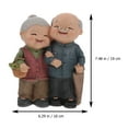 thumbnail image 5 of HOMEMAXS  Elderly Couple Figurines Ornaments Lovers Bridegroom, 5 of 8