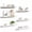White-23.6in, variant on Floating Shelves For Wall  Decor Storage Set Of 6 Mounted Wood Shelf Bedroom Living Room Bathroom Kitchen Picture Ledge Rustic White