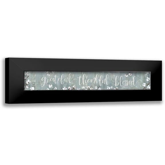 Robinson, Carol 14x6 Black Modern Framed Museum Art Print Titled - Grateful