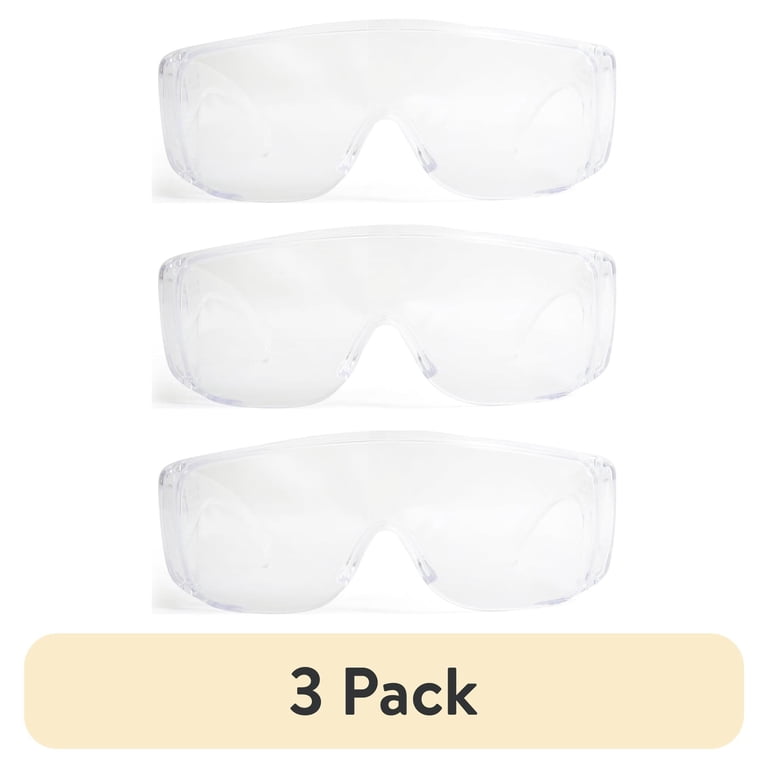 Fit-Over Safety Glasses, Clear, 3-Pack photo 1