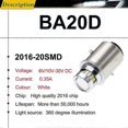 thumbnail image 2 of 1Pcs 6V/12V BA20D H6 S1 LED Motorbike Headlight Bulb 20SMD Hi/Lo Beam White 6000K Motorcycle Scooter Moped ATV UTV Headlamp, 2 of 4