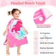 thumbnail image 3 of Toalla de Playa con Capucha HUANLANG para Niños y Niñas de 0 a 7 Años, 3 of 7