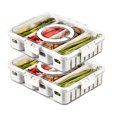 thumbnail image 1 of Contenedor de almacenamiento de alimentos MineSign Divided Snack Box, paquete de 2, 1 of 7