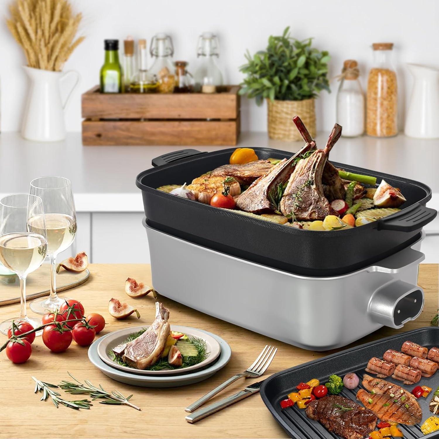 Hamilton Beach Steak Lover's Electric Indoor Grill, Smokeless with