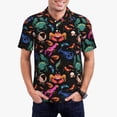 thumbnail image 1 of Fotbe Animals Under Water Pattern Men’s Golf Polo Shirt – Breathable Performance Golf Shirt with Button-Down Collar-3X-Large, 1 of 6
