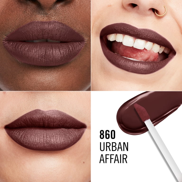 RIMMEL Lasting Mega Matte Liquid Lipstick, 860 Urban Affair, 0.25