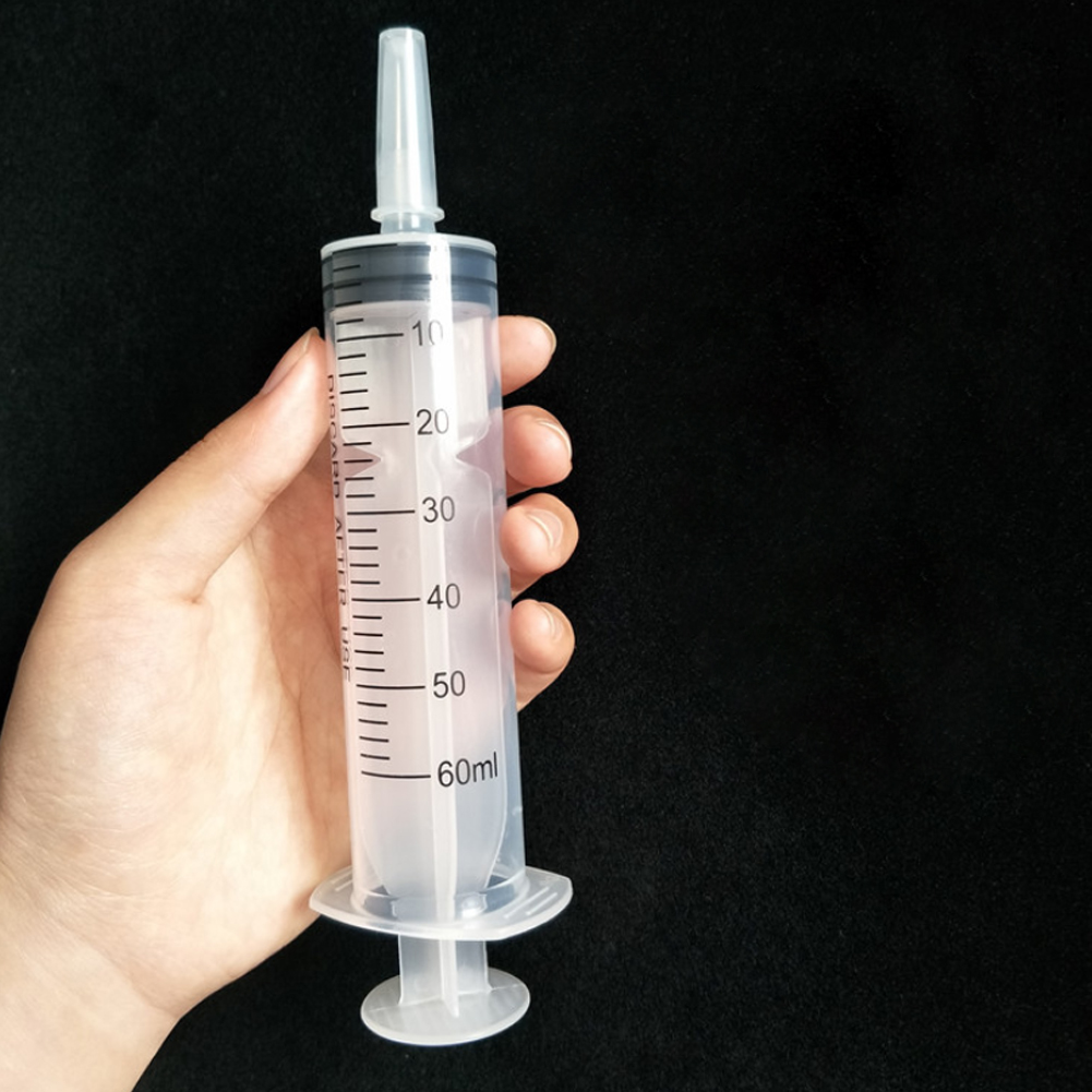 RUSR 60ml Liquid Feeding Measuring Syringe for Experiments Industrial Hydroponics - image 2 of 9