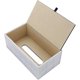 thumbnail image 3 of Caja de pañuelos de cuero rectangular (blanco), 3 of 5