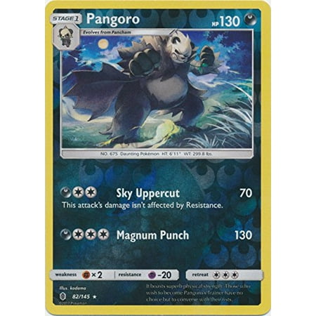 Pangoro 82145 Rare Reverse Holo Sun Moon