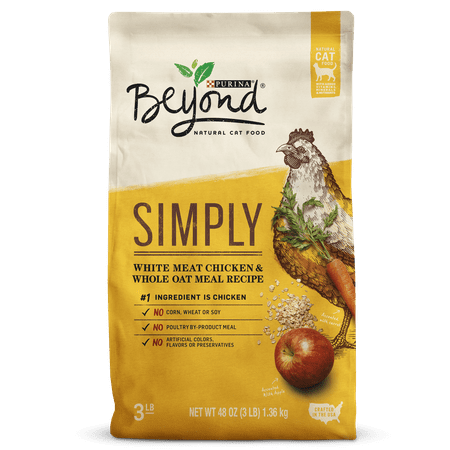 Purina Beyond Simply White Meat Chicken & Whole Oat Meal Recipe Adult Dry Cat Food - 3 lb. Bag