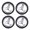 Silver Model A, variant on Yihuala 1/18 Remote Control Drift Wheel Tires With Metal Hubs Replacement Accessories For Model Vehicle Modified Accessories