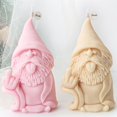 thumbnail image 4 of Molde de silicona para velas de Papá Noel con muecas bonitas, gestos para sacar la lengua, enano de yeso, fabricación de jabón, chocolate, decoración navideña, regalo, 4 of 5