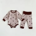 thumbnail image 2 of Generic Baby Girls Boys Print Autumn Star Moon Long Sleeve Romper Bodysuit Long Pants Sweatshirt Pullover Outfits Clothes（0-6 Months Silver）, 2 of 8
