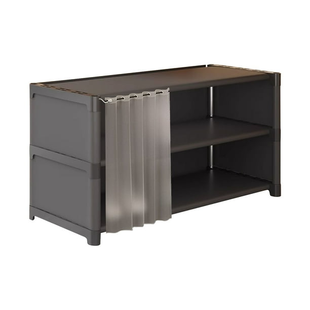Yhmxh Organizadores y almacenamiento Zapatero para dormitorio, fácil almacenamiento, artefacto de almacenamiento para cama, multicapa, para el hogar, mesa inferior, pequeño y estrecho