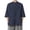 A-Navy327, variant on Men's Mandarin Collar Button Front Shirt Long Sleeve Relaxed Fit Everyday Casual Tunic