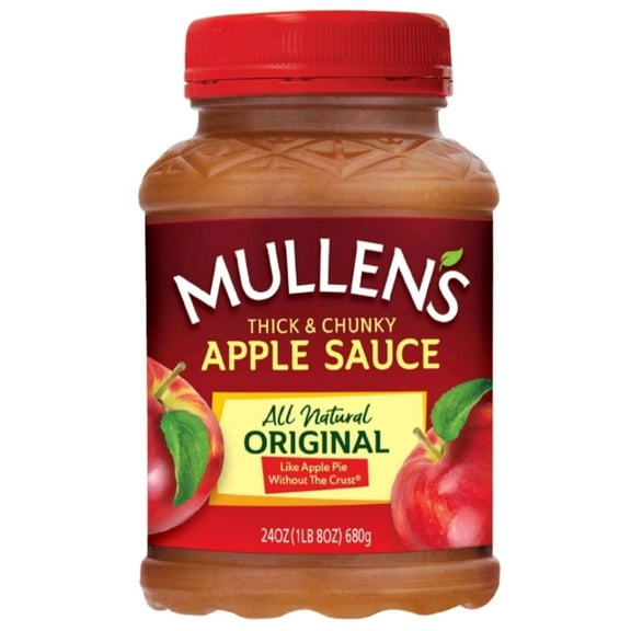Mullen's Thick & Chunky Original Applesauce, 24 oz Jar