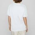 thumbnail image 3 of NAMTYQX T Shirts for Women Grafisches Crewneck Stretchy Short Sleeve Plus Size Cool Baggys Patterns Simple Summer Tops for Women 2025 White Size 2XL, 3 of 4