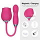 thumbnail image 5 of Vibrador de consolador de juguetes sexuales para adultos, estimulador sexual de rosas para mujeres con consolador multivibrador y vibración para lamer besos, vibradores de juguetes sexuales con rosas, 5 of 9