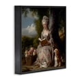 thumbnail image 2 of Stupell Industries Glam Rococo Lady with Dog Black Framed Giclee Art, 12 x 12, by The Wands Want, 2 of 8