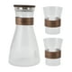 thumbnail image 2 of Juego De Jarra Y Vaso De Agua Junto A La Cama, Jarra De Agua Para Mesita De Noche, Vidrio De Borosilicato Alto, Multiusos, 1600 Ml, 300 Ml, Para Jugo De Café Para El Hogar, 2 of 7