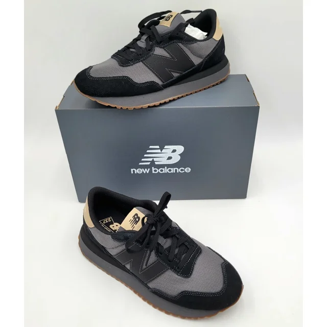 Men's New Balance 237 Black Gum Casual Shoes Size 9 / MS237LOB NEW