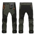 thumbnail image 6 of XIAONU Mens Outdoor Hiking Pants Water-Resistant Breathable Trousers With Reinforced Knees Olive Green, 6 of 9