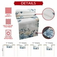 thumbnail image 5 of Winter Eucalyptus Leaves Cotton Linen Table Runner Winter Blue Teal Leaves Dining Table Runners for Home Decor Party Dining Room Restaurant Kitchen Party 13" x 120", 5 of 9