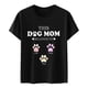 thumbnail image 3 of Gibobby Blusa Casual de Mujer casual camiseta blusa manga corta mujer top impreso blusa mujer(Negro,XL), 3 of 5