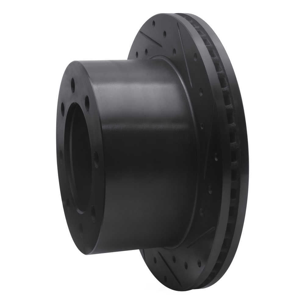Dynamic Friction Company 633-48043R DFC Brake Rotor - Drilled And Slotted - Black