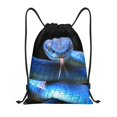 thumbnail image 1 of Saiise Blue Viper Snake 2 Pattern Sports Drawstring Backpack - String Swim Gym Bag with Wet Proof Pocket for Women&Men-Medium, 1 of 6
