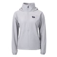 thumbnail image 2 of Women's Cutter & Buck  Gray Pitt Panthers Charter Eco Recycled Half-Zip Anorak Jacket, 2 of 3