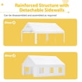 thumbnail image 3 of 20x20 FT Party Tent Heavy Duty, Outdoor Wedding Event Shelters Upgraded Galvanized Canopy with Waterproof White Roof, Removable Sidewalls & 2 Storage Bags, 3 of 9
